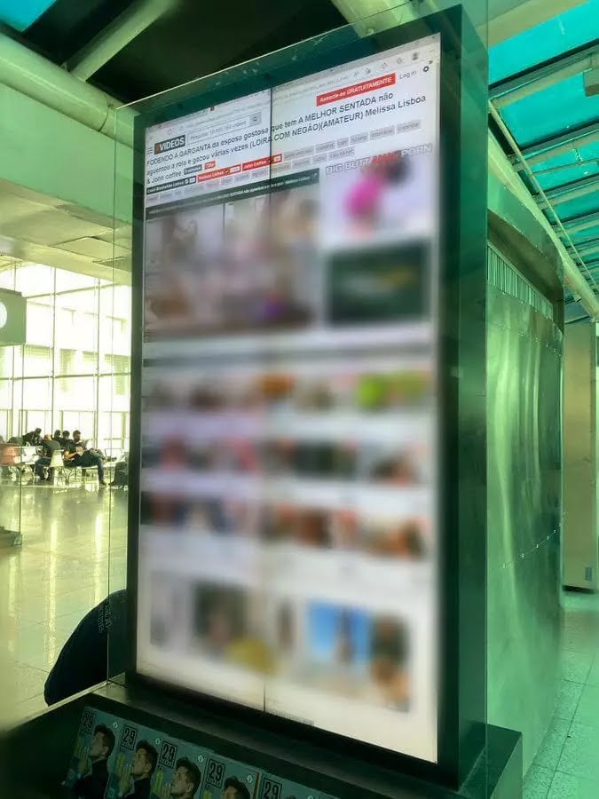 Totens ‘pornôs’: Aeroporto Santos Dumont sofre ataque hacker