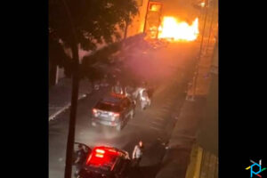 Usuários de drogas provocam incêndio na cracolândia após abordagem policial