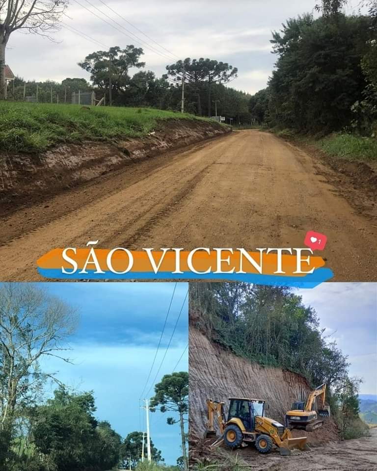 Melhorias nas estradas do interior de Rio Branco do Sul