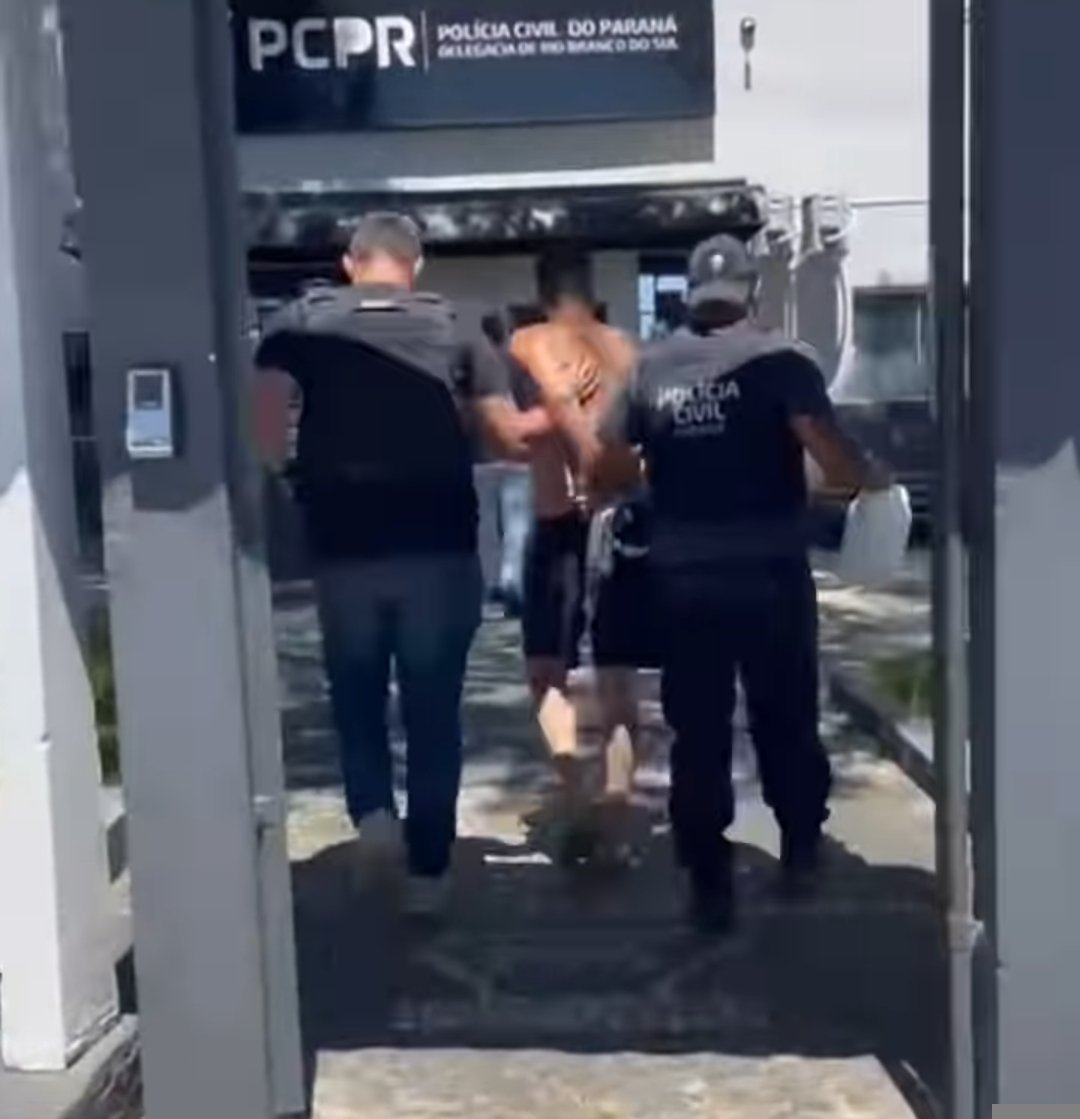 SUSPEITO DE HOMICÍDIO PRESO EM RIO BRANCO DO SUL