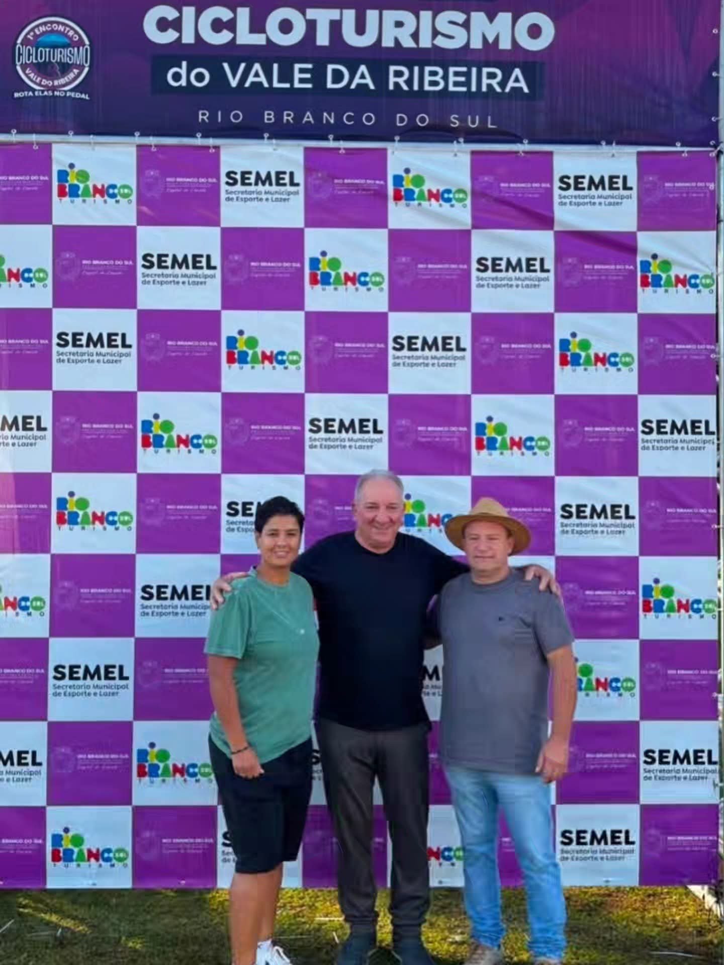 VICE-PREFEITO AYRTON NODARI PRESTIGIOU 1º ENCONTRO DE CICLOTURISMO DO VALE DO RIBEIRA EM RIO BRANCO DO SUL