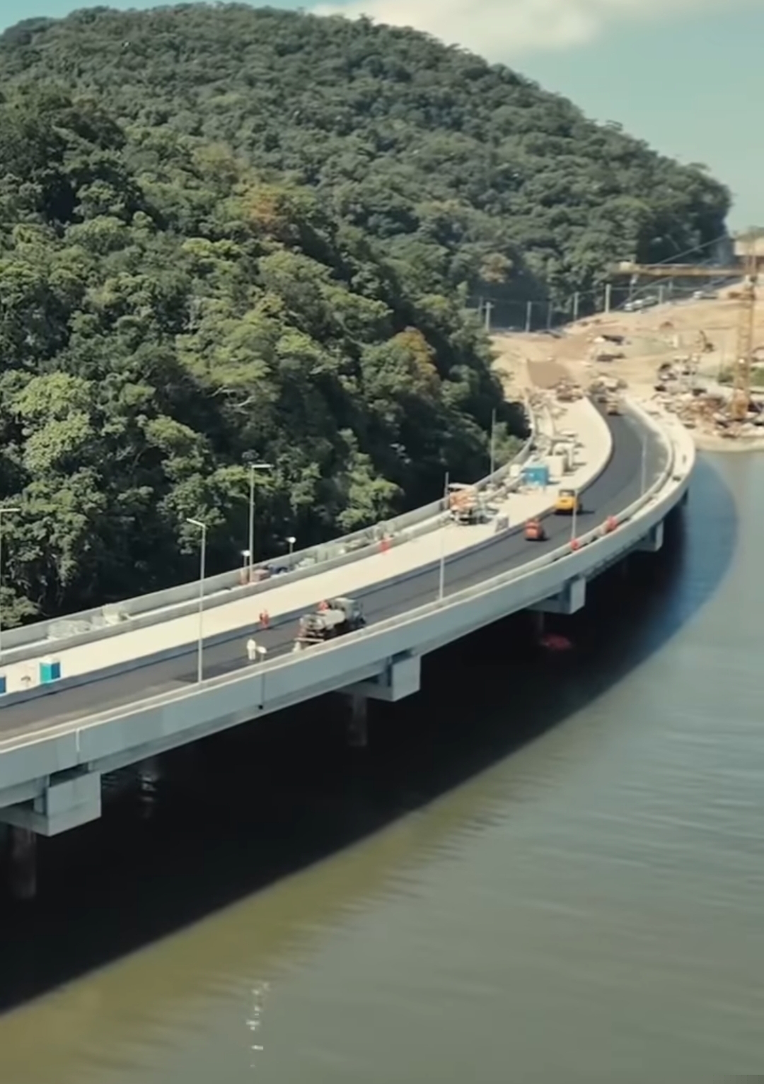 OBRA DA PONTE DE GUARATUBA AVANÇA E ENTRA NA FASE FINAL