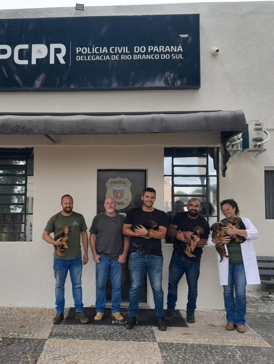 POLÍCIA CIVIL DE RIO BRANCO DO SUL PRENDE HOMEM POR MAUS-TRATOS A FILHOTES