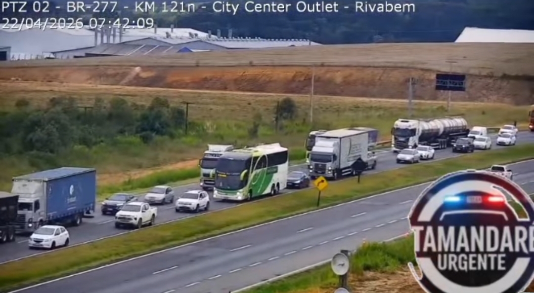 CONGESTIONAMENTO EM RODOVIA AJUDA GUARDA MUNICIPAL A PRENDER SUSPEITO COM CAMINHONETE FURTADA EM CAMPO LARGO