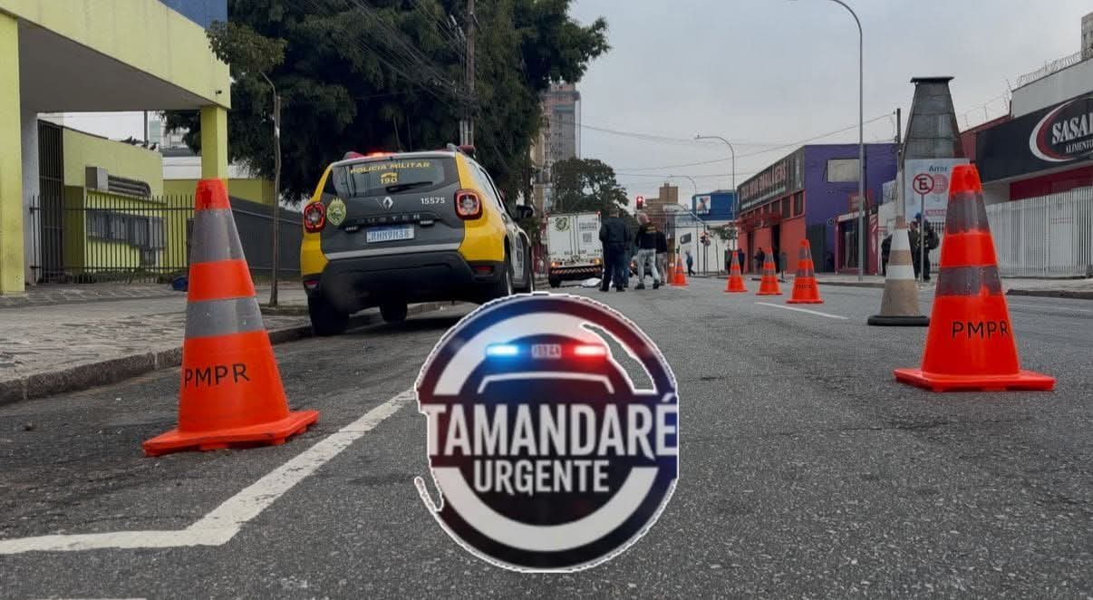 HOMEM EM SITUAÇÃO DE RUA MORRE APÓS ATROPELAMENTO NA REGIÃO CENTRAL DE CURITIBA