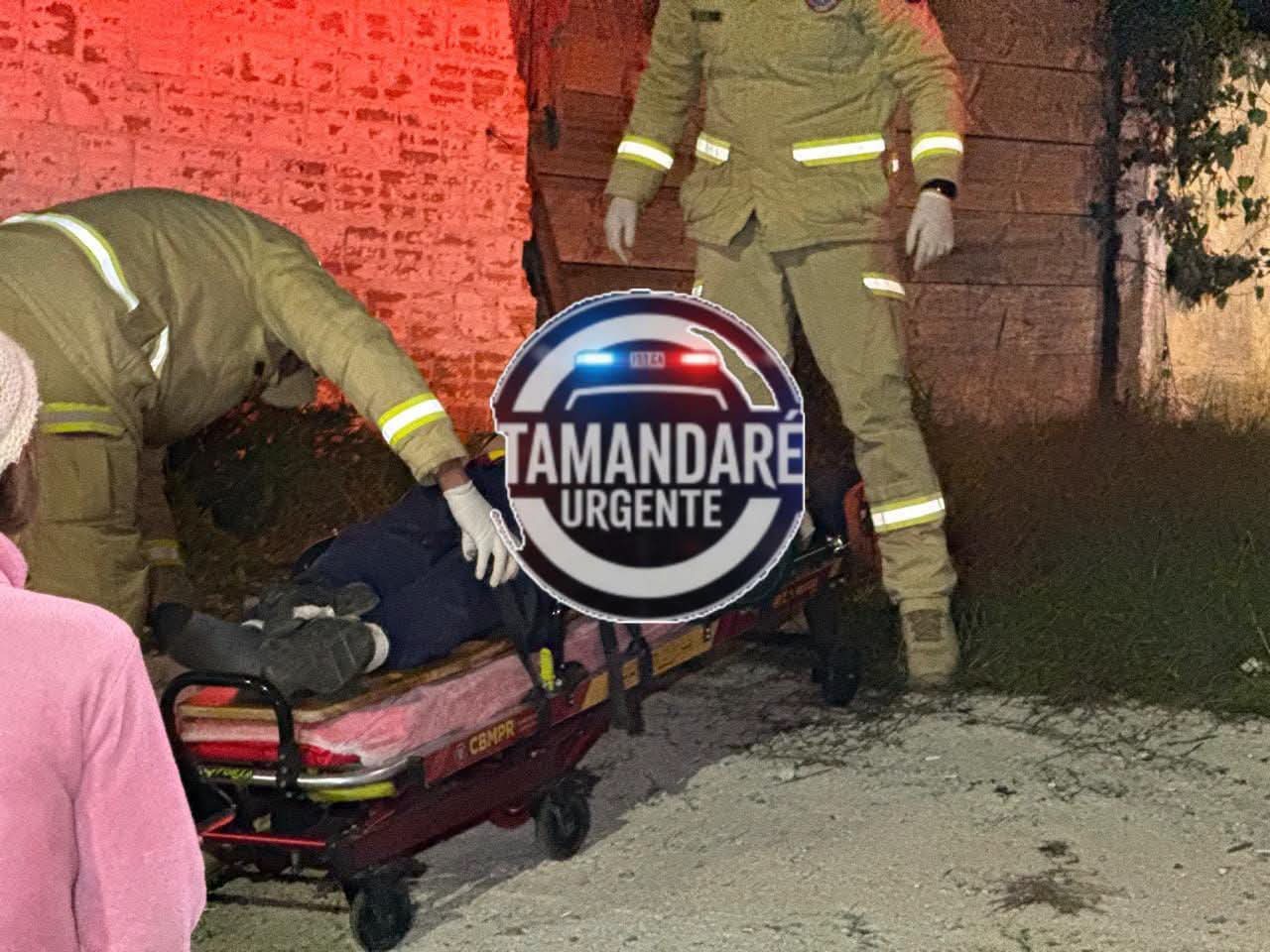 HOMEM É ENCONTRADO AMARRADO E GRAVEMENTE FERIDO NO BAIRRO TANGUÁ, EM ALMIRANTE TAMANDARÉ