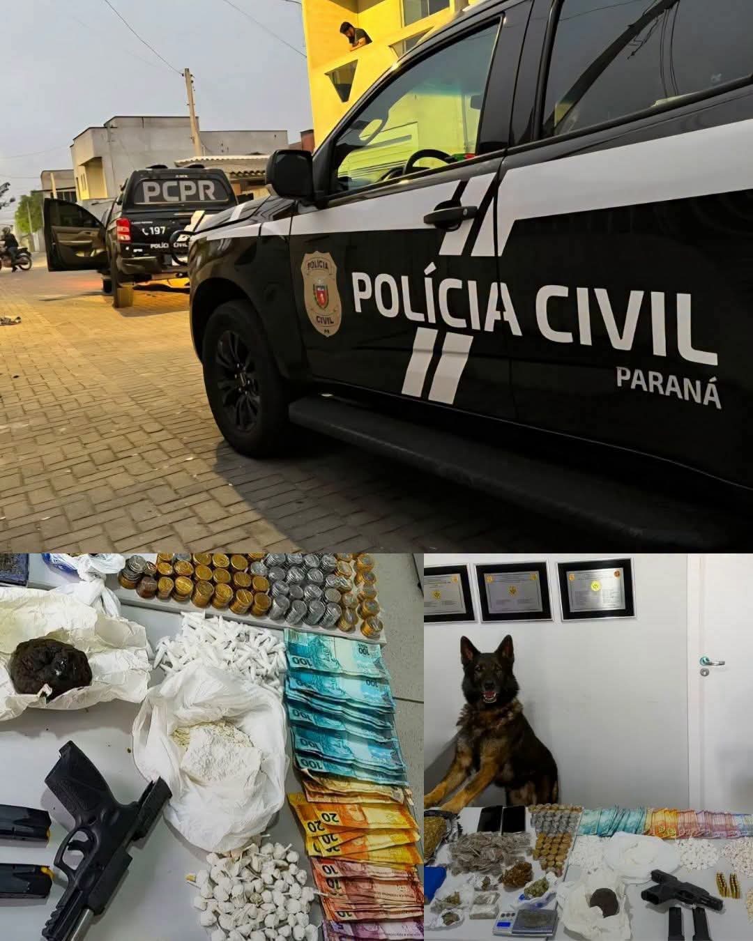POLÍCIA DESMANCHA ESQUEMA DO TRÁFICO NO CAJURU EM CURITIBA.