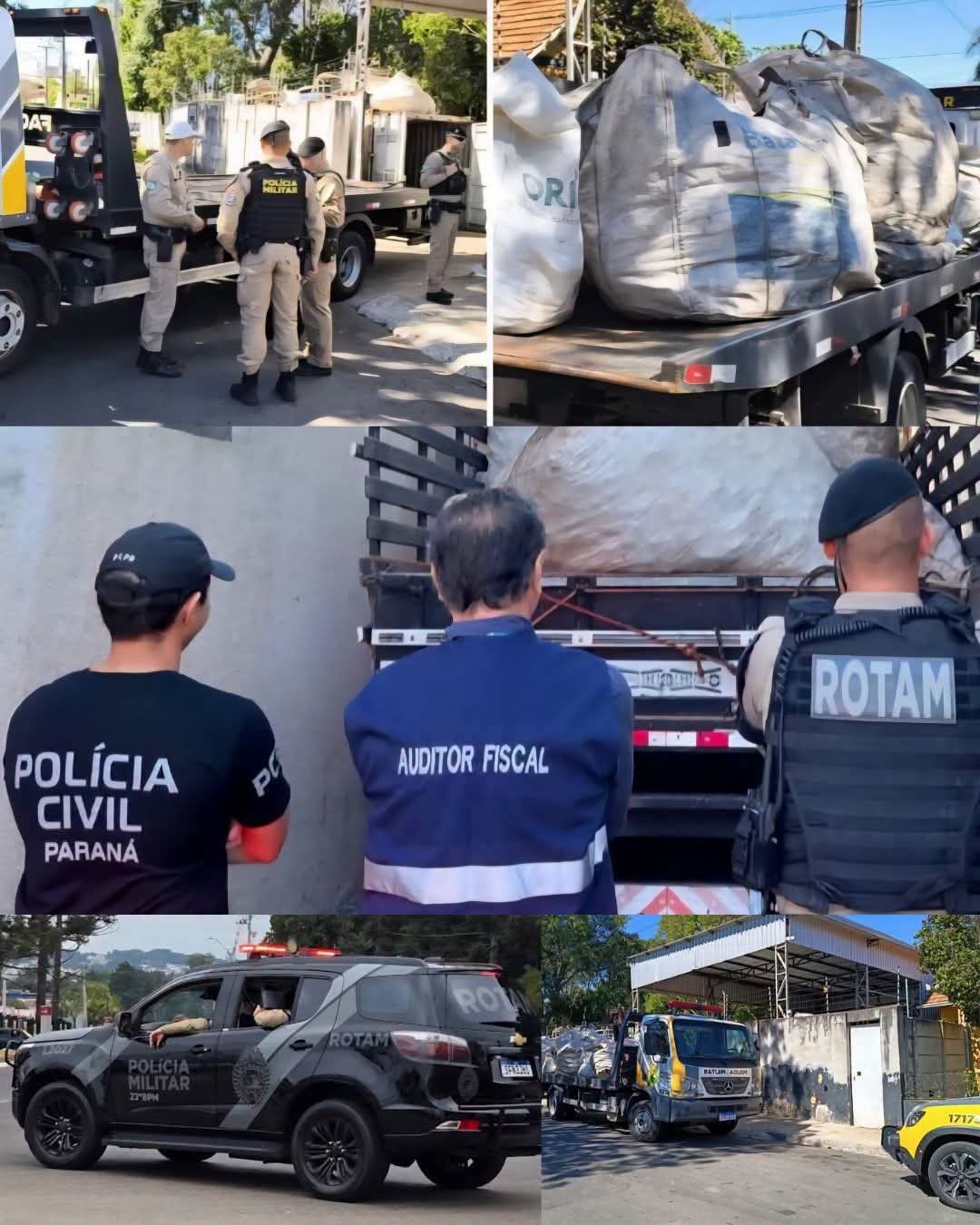 POLÍCIA DEFLAGRA MEGAOPERAÇÃO E APREENDE 18 TONELADAS DE COBRE NO PARANÁ.