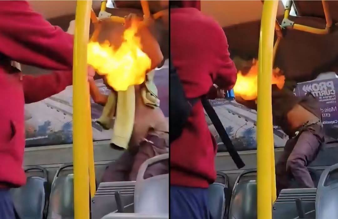 BRIGA NO INTERBAIRROS ACABA EM USOS DE SPRAY E ISQUEIRO DENTRO DE ÔNIBUS EM CURITIBA.