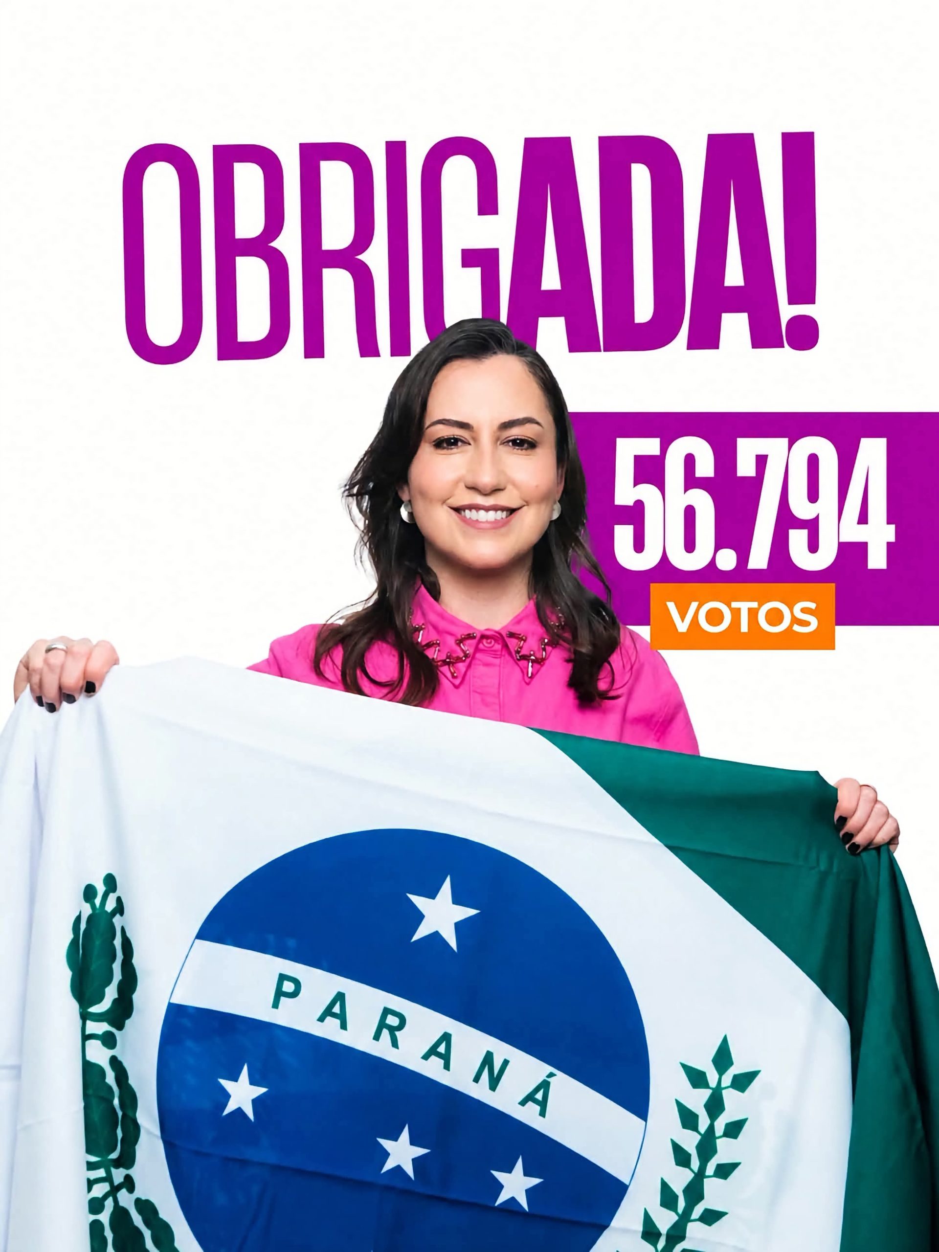 KARIME FAYAD FAZ BALANÇO POSITIVO DE SUA PRIMEIRA ELEIÇÃO E AGRADECE MAIS DE 56 MIL VOTOS NO PARANÁ.