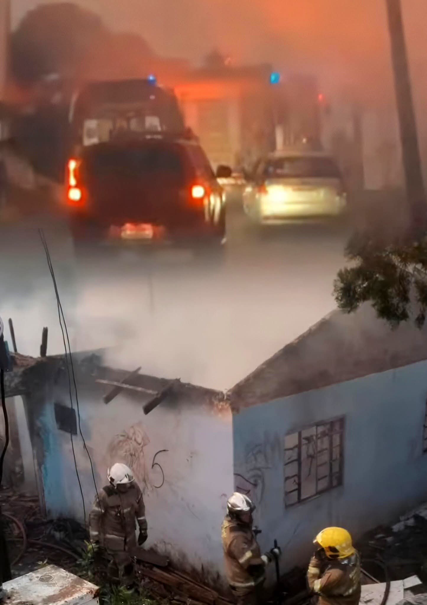 INCÊNDIO EM RESIDÊNCIA NO JARDIM ROMA DEIXA MORADOR FERIDO E HOSPITALIZADO.